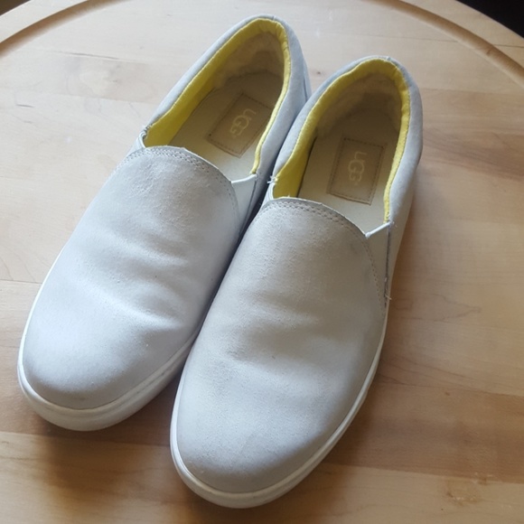 UGG Shoes - FINAL PRICE DROP-Uggs White Suede Loafer Shoes 8